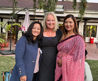 British Embassy Event, Kathmandu with Pramila, Lisa & Rush Maya