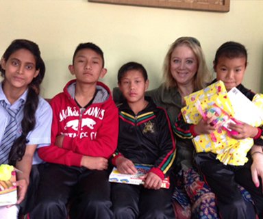 As youngsters.... Sangita, Tsering, Dawa, Lemi